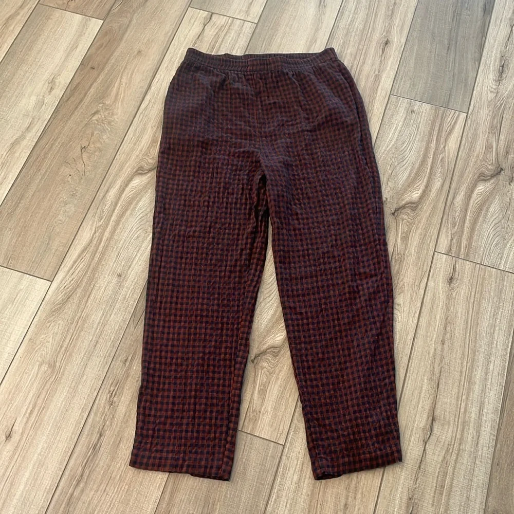 Gingham plaid trousers - Picture 9 of 9
